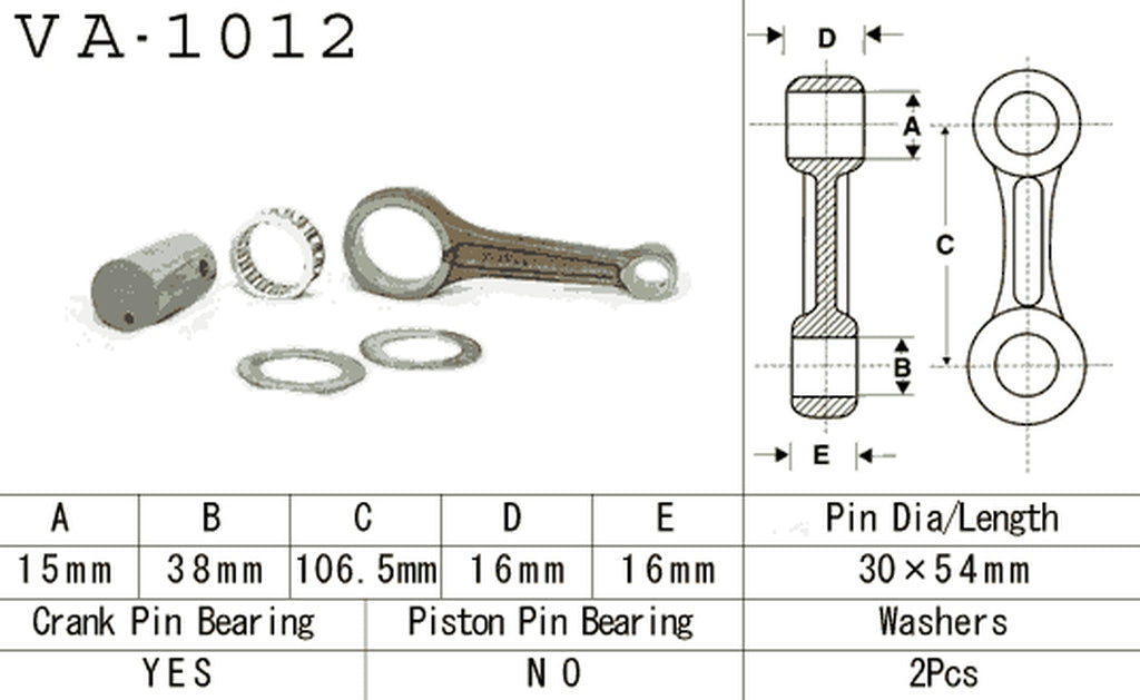 Connecting rod Honda TRX 200 90-97 (VA1012) (Made in Japan)