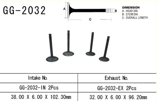 Intake valve Yamaha YFM 700 06-18, XT 660R/X (2 per vehicle) (OEM: 5VK-12111-00) (1 pc) (Made in Japan)