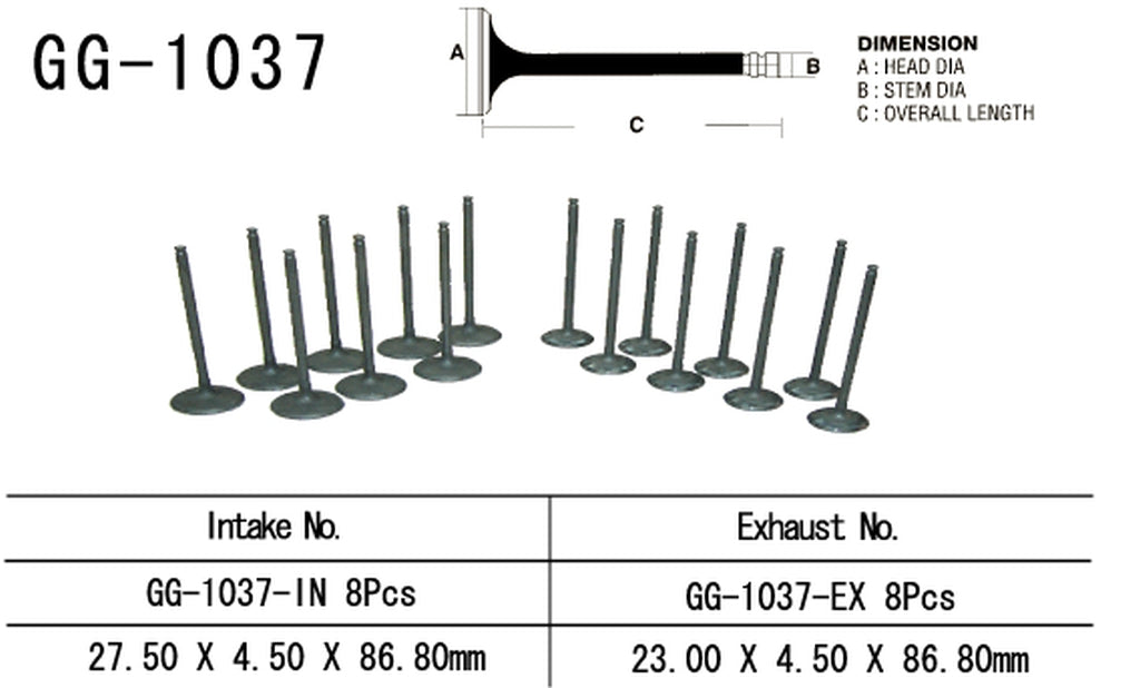 Exhaust valve Honda CBR 900RR 98-99 (OEM: 14721-MW0-000) (1 pc) (Made in Japan)