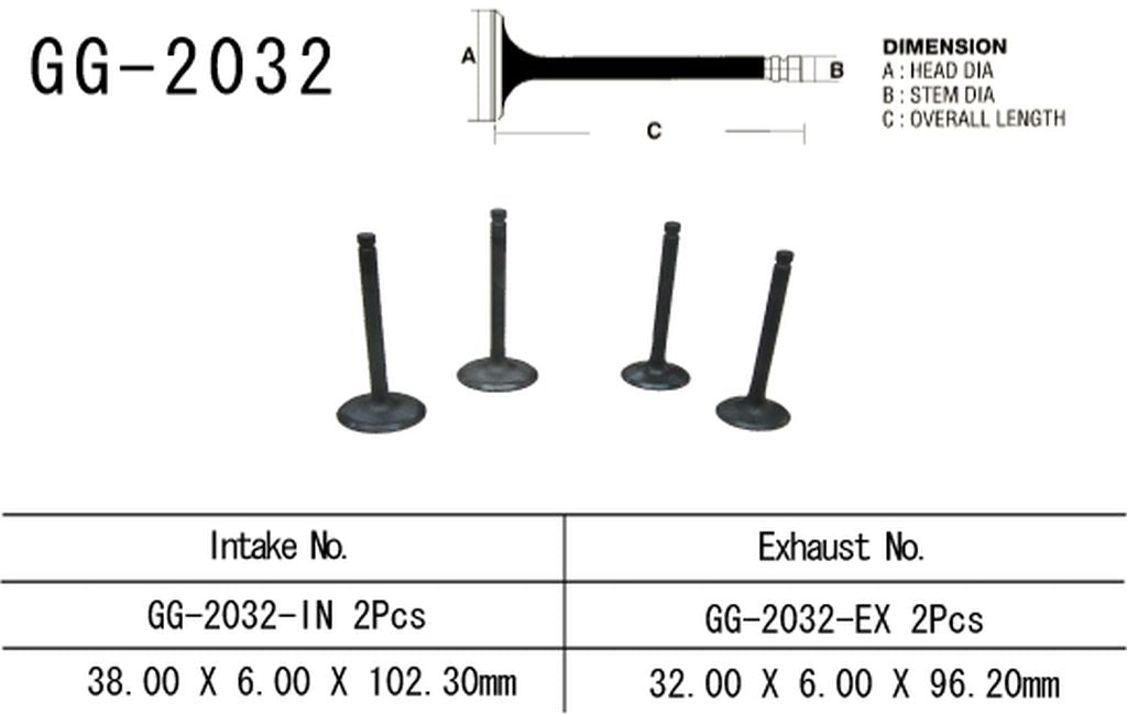 Exhaust valve Honda TRX 250EX Sportrax 01-08, TRX 250X 09-17 (OEM: 14721-HN6-000) (1 pc) (Made in Japan)