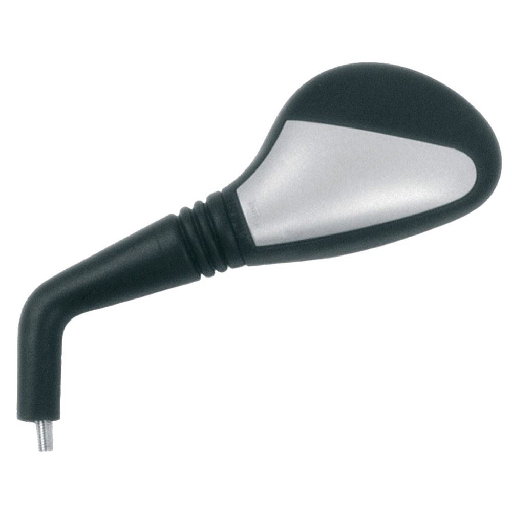 Mirror left 8 mm thread, right side, black/silver MBK YQ/Yamaha YQ 50/100 1997–2006 (EY468I)