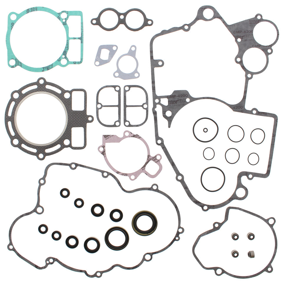 Gasket set KTM EXC‑G 400 2004–2006, SX 400 1998–2002, EXC 400 2000–2002, EXC 450 2003–2007, SMS 450 2004 (with engine oil seals)