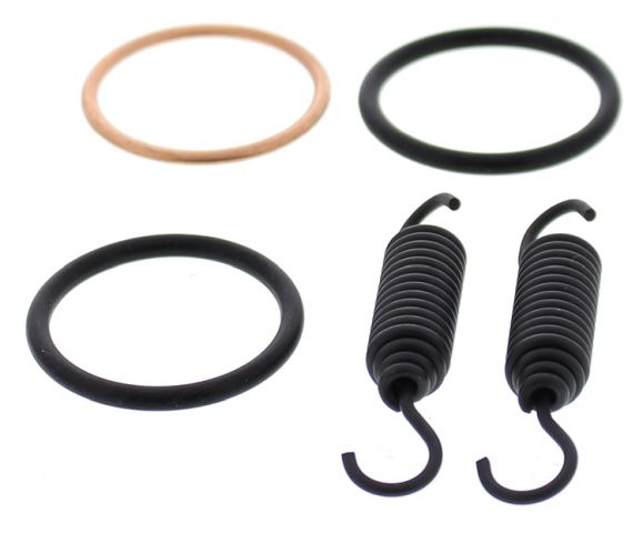 Exhaust manifold gasket Suzuki RM 100 2003 (with springs and O‑rings), Kawasaki KX 112 2022–2024, KX 100 2001–2021, KX 85 2001–2024