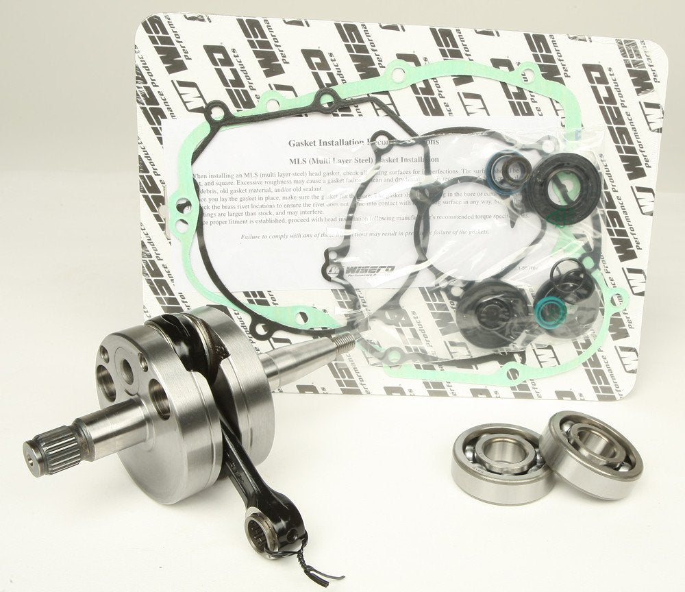 Crankshaft Kawasaki KX 85/80 1991–2005 (with bearings, seals and bottom‑end gasket set)