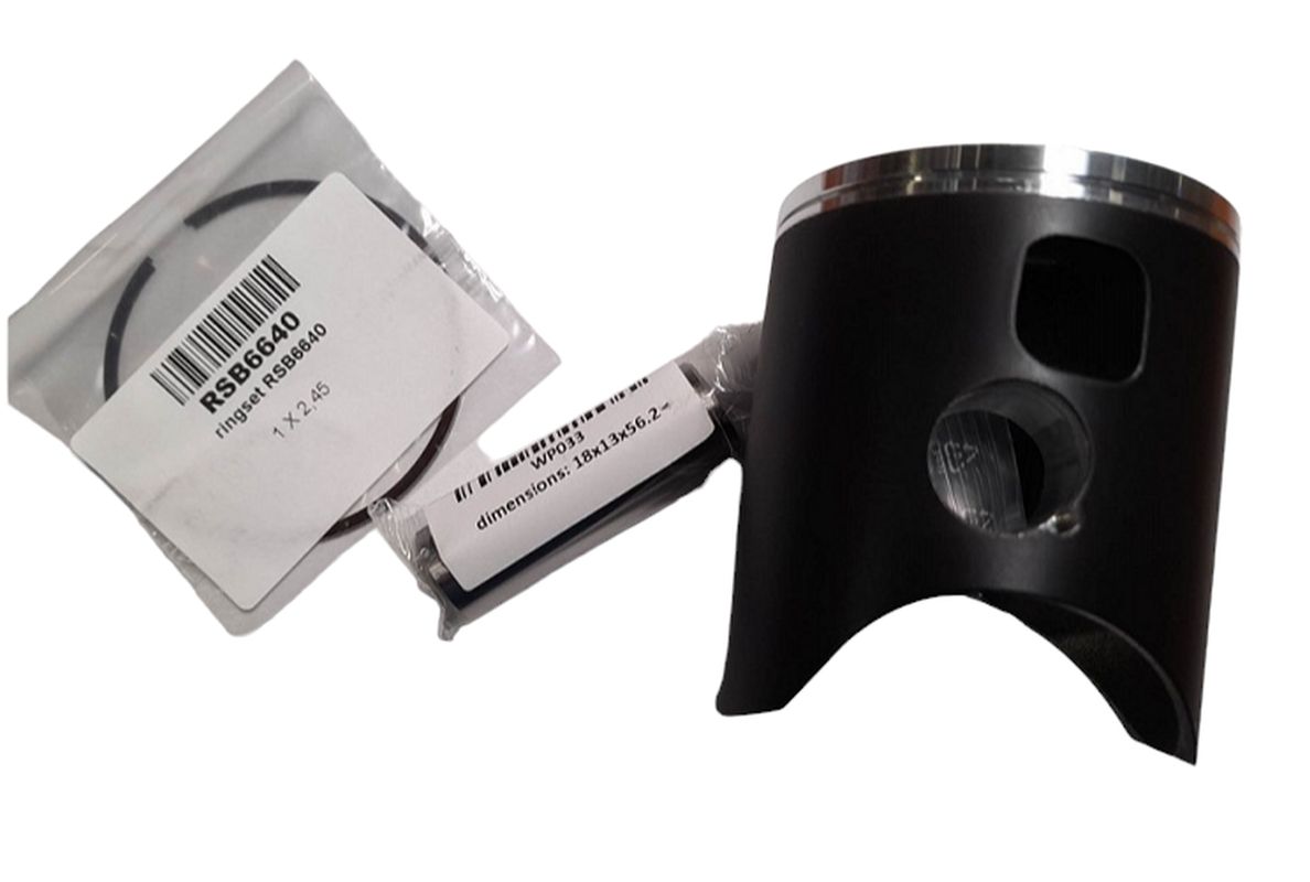 Piston (2‑stroke) Beta RR250 2013–2022, Husqvarna TC/TE250 2014–2022, Freeride 250R 2014–2018, TPI 2018–2022, EXC250 2006–2022, KTM SX250 2006–2022 (66.35 mm) (flat crown, relieved edge) (1 ring) forged, race, tuning head