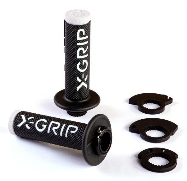 Grips BRAAAAP Lock‑On‑Grip (with throttle tube adapters) White, white