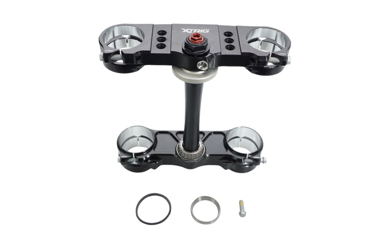 ROCS Pro triple clamps – front suspension – KTM SX/SX‑F 150/250/350/450 2023–2026, Husqvarna 2023–2026, GasGas EC/EC‑F/MC/MC‑F 2023–2026, M12 (offset 20–22 mm), black