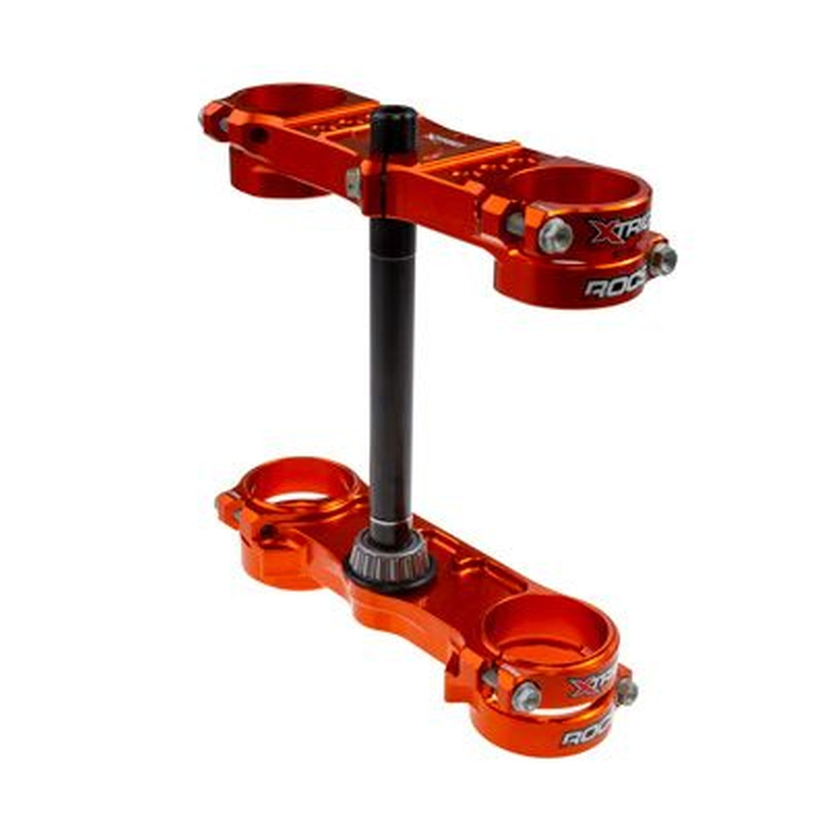 ROCS Tech triple clamps – front suspension – KTM SX85 2025–2026, Husqvarna TC85 2025–2026, GasGas MC85 2025–2026 (offset 14 mm), orange