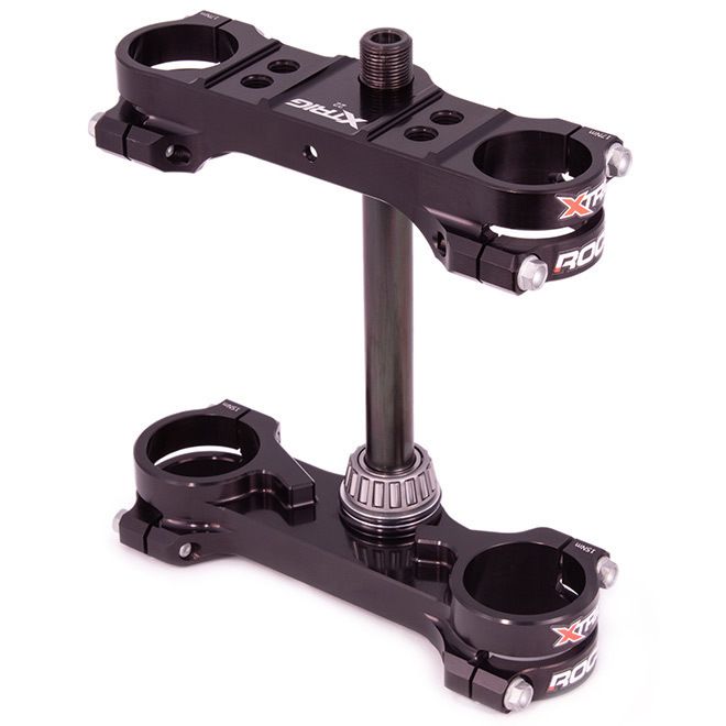 ROCS Tech triple clamps – front suspension – KTM SX85 2025–2026, Husqvarna TC85 2025–2026, GasGas MC85 2025–2026 (offset 14 mm), black