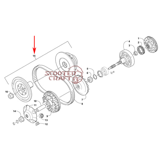 Torque Drive (Clutch Kit) Arctic Cat 425 CR, Alterra 450, TRV 450, XC 450 EFI, Prowler 500