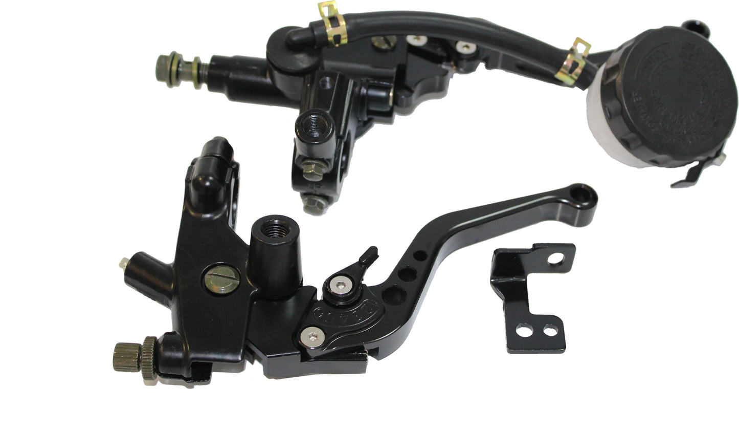 Clutch and brake levers with master cylinder black DHT000087