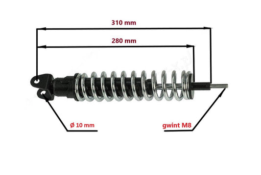Rear shock absorber Piaggio,Gilera AMT000058-A