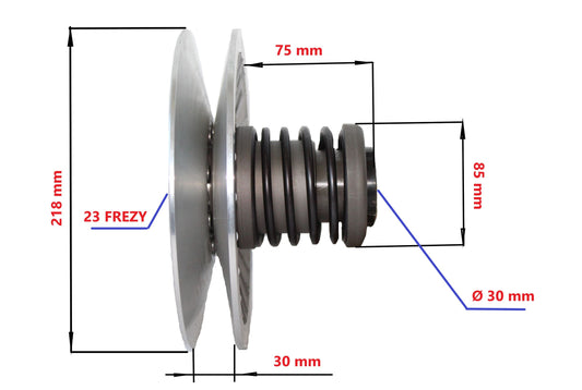 Rear pulley complete CF Moto 500HL SOT00003