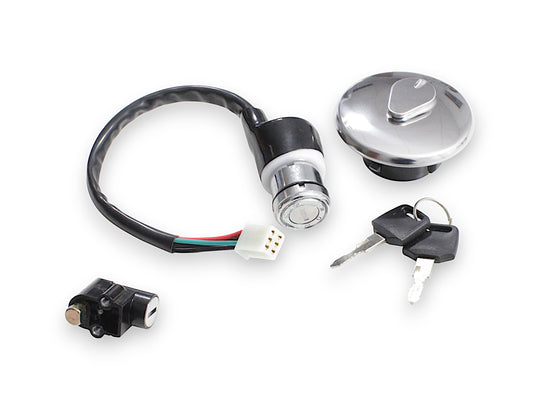 Lock set Suzuki GN 125 (ignition switch, fuel cap, seat lock) GN125000010