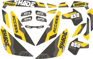 Graphic Sticker BLACK SHADE-850, Tectra 860, genuine