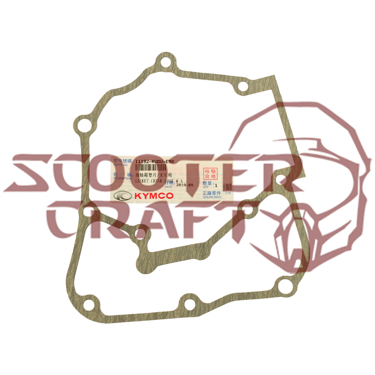 Crankcase gasket Kymco Agility 16+ 125 2017, genuine