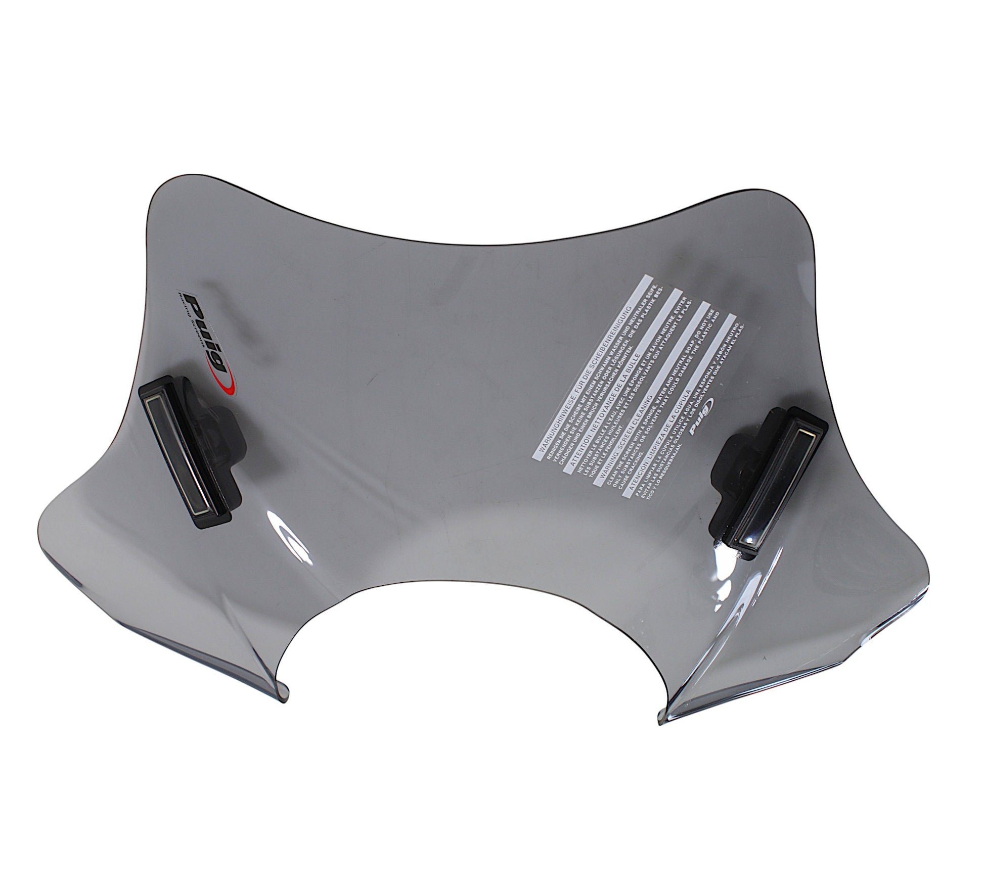 Front screen (City Sport) universal (headlight cutout) black SYP0554