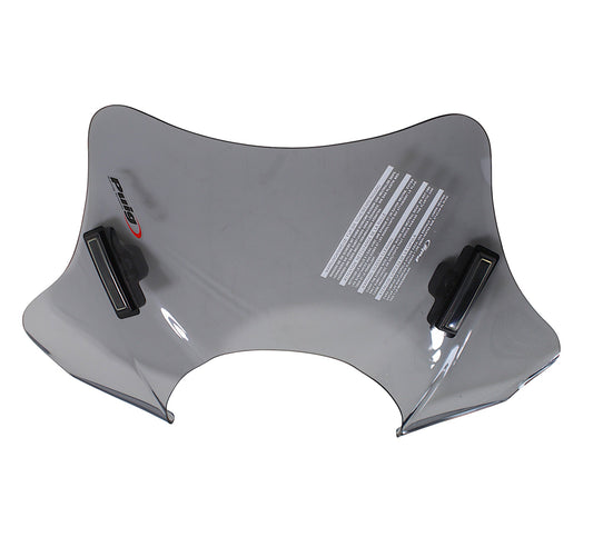 Front screen (City Sport) universal (headlight cutout) black SYP0554