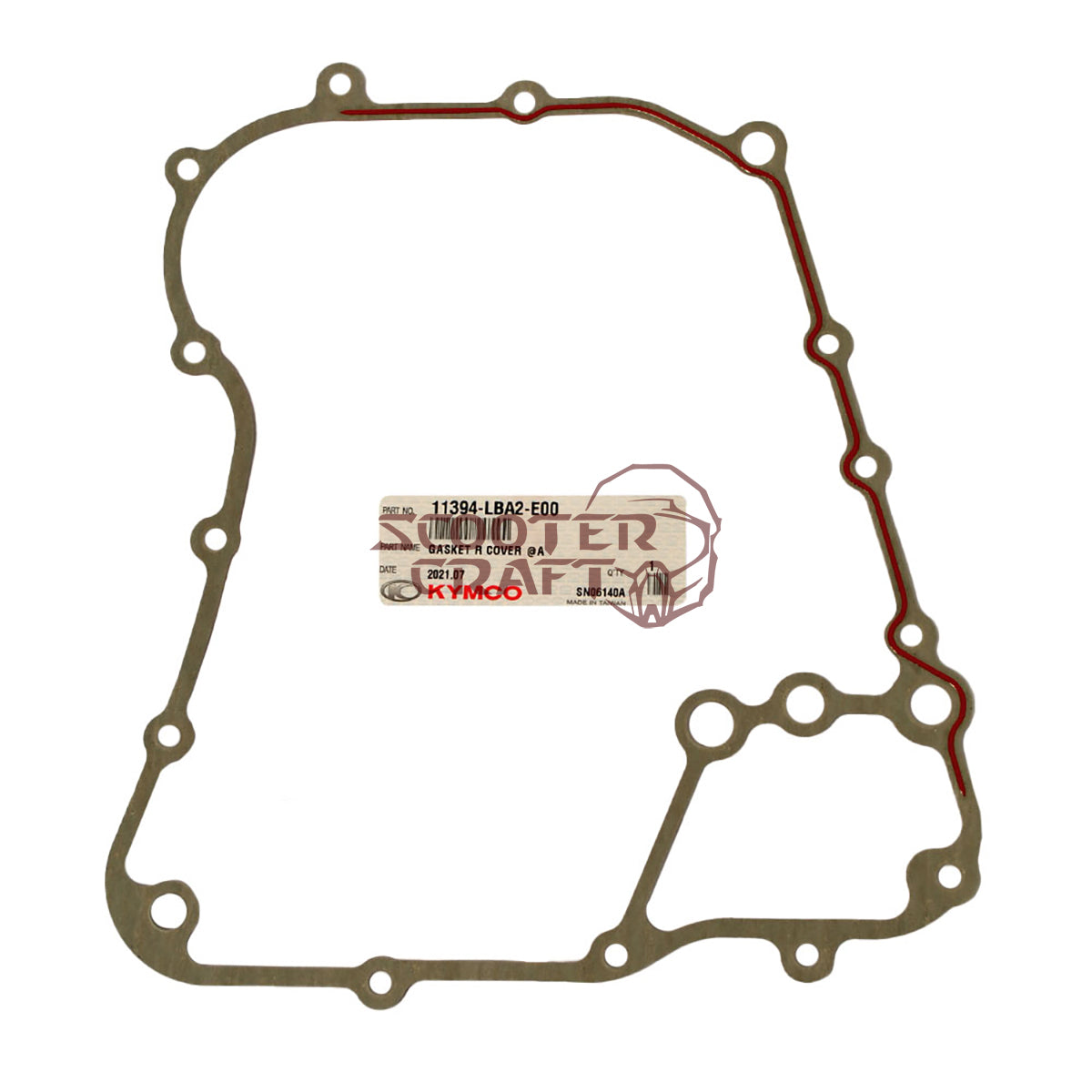 Right engine cover gasket Kymco Xciting 500 RI New ABS, genuine