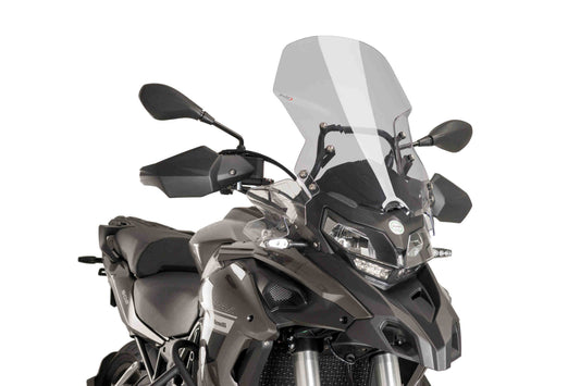 Touring screen for Benelli TRK 502,X 2016–2023 light smoke