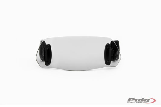 Touring adjustable deflector 27.7×10 cm (clip-on) for Benelli TRK 502 clear