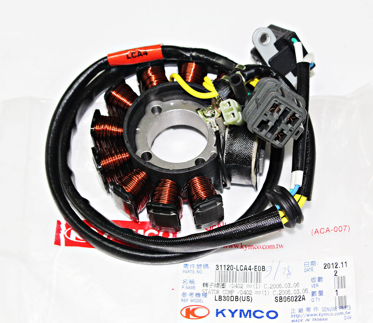 Stator assembly complete Kymco MXU 150, genuine