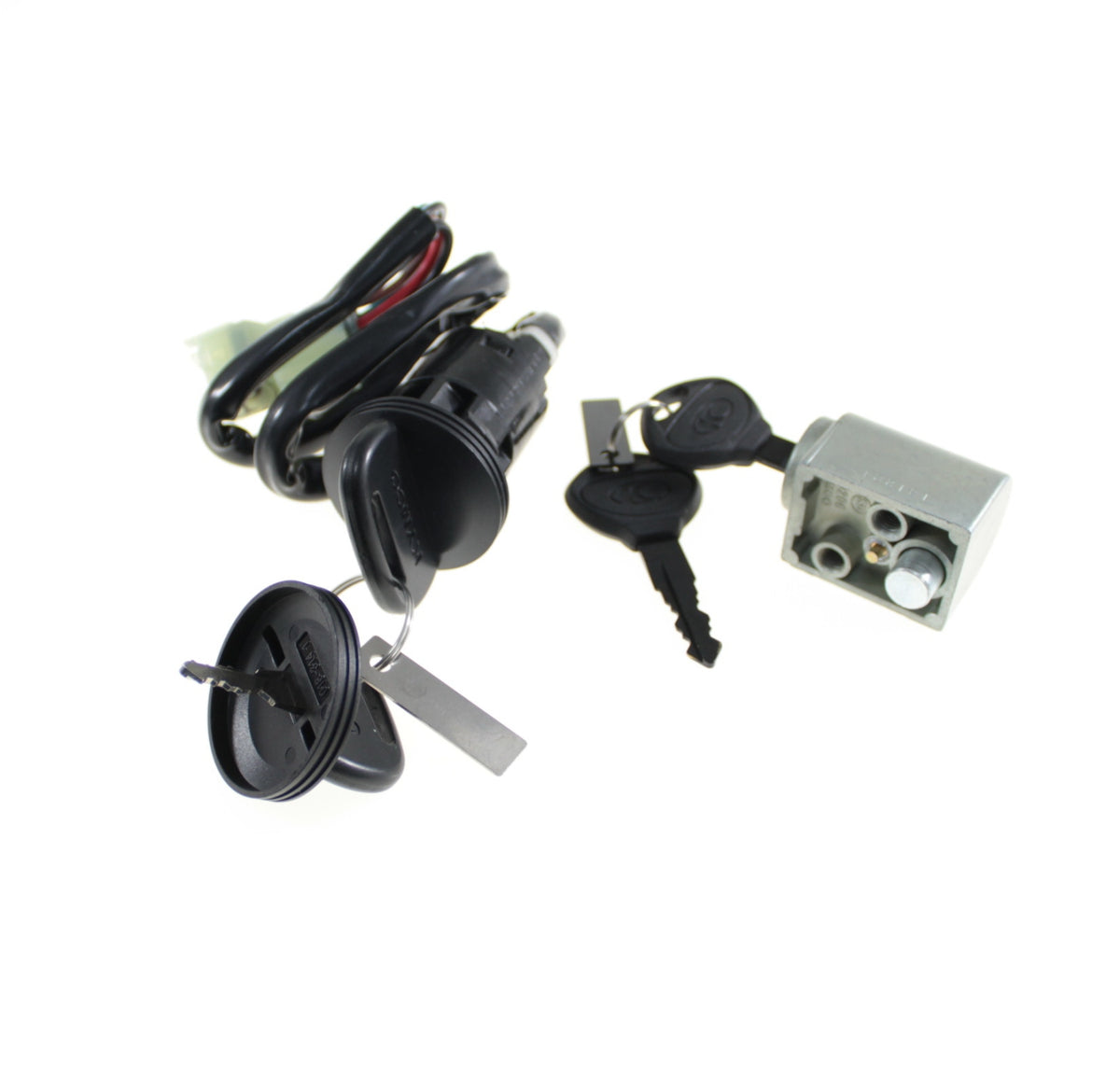 Ignition switch with lock set Kymco MXU 150, genuine