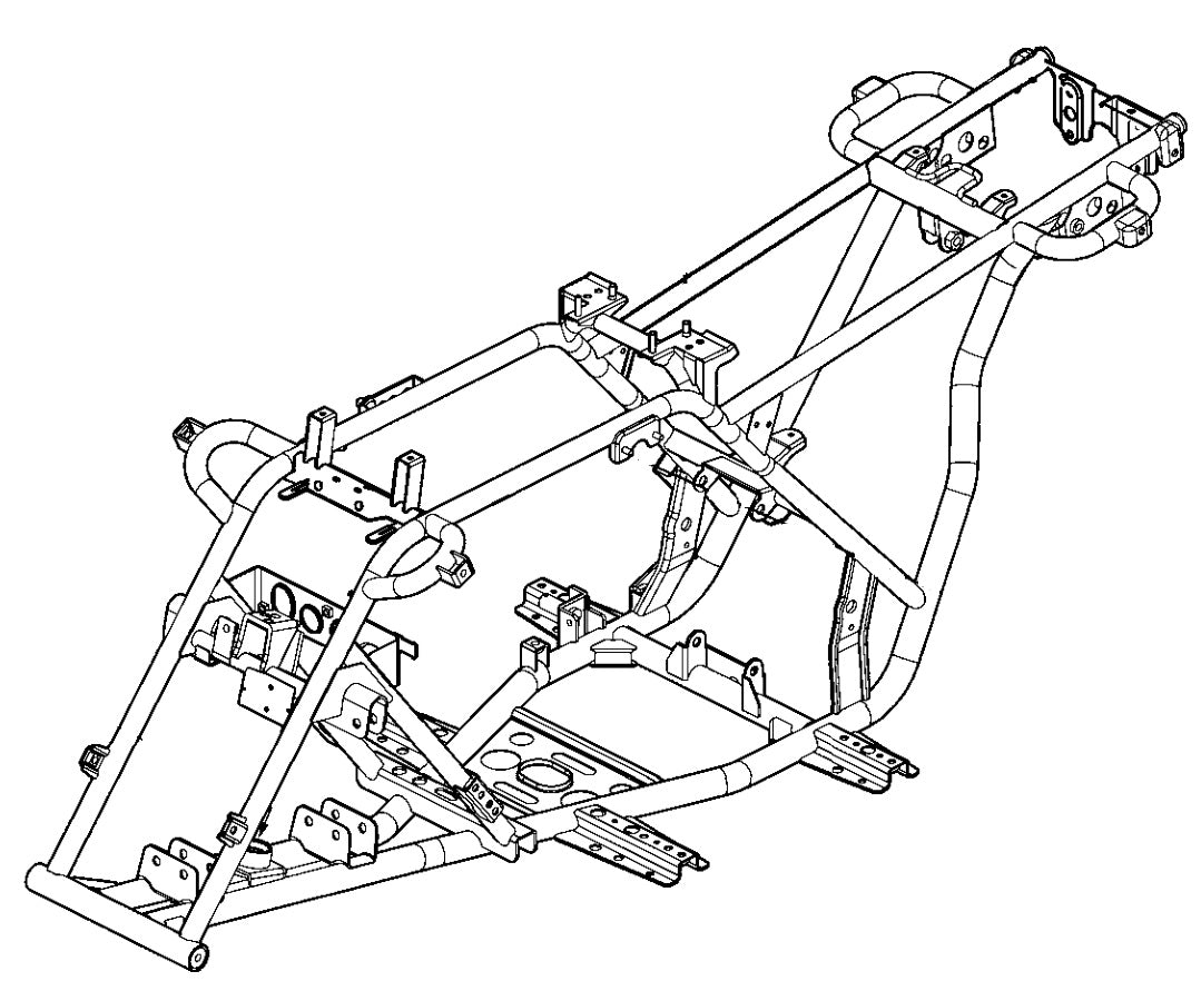 Frame Kymco MXU 150, genuine