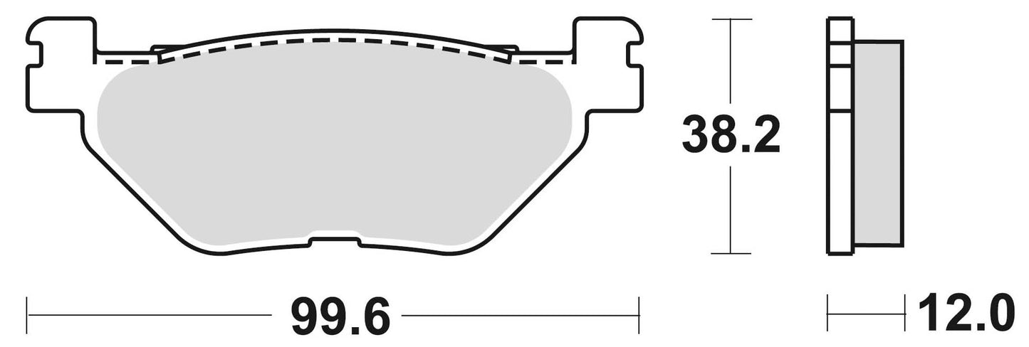 Brake pads semi-metallic 868SM1