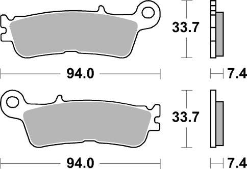 Brake pads sintered 995CM46 off-road racing