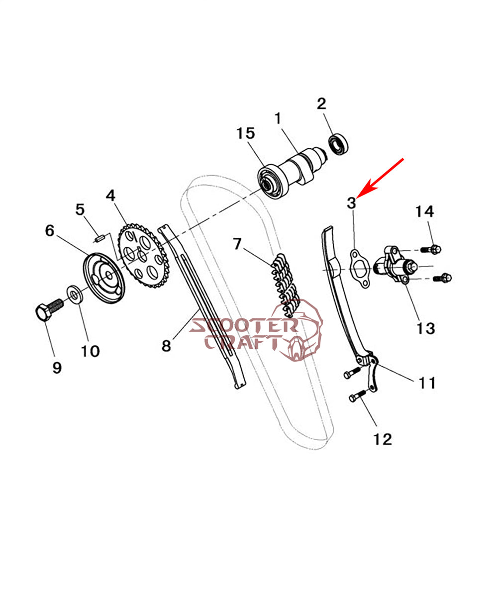 Engine gasket kit Hisun HS400, Forge 400 2015-Up, Tactic 400 2017-Up, Massimo MSU 400, Knight 400