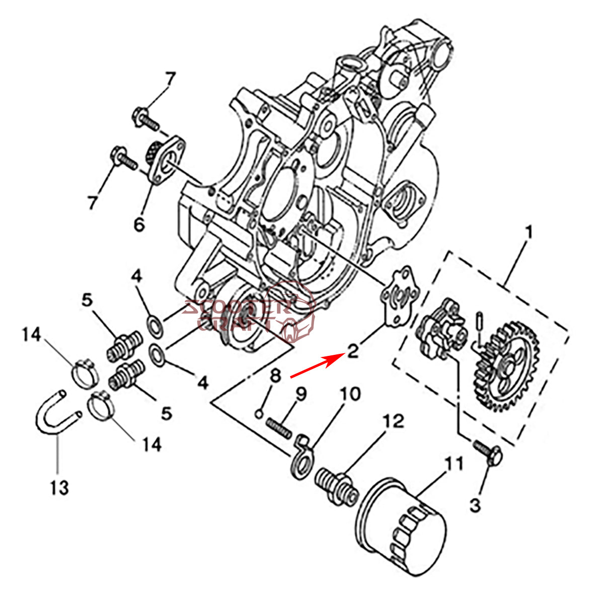 Engine gasket kit Hisun HS400, Forge 400 2015-Up, Tactic 400 2017-Up, Massimo MSU 400, Knight 400