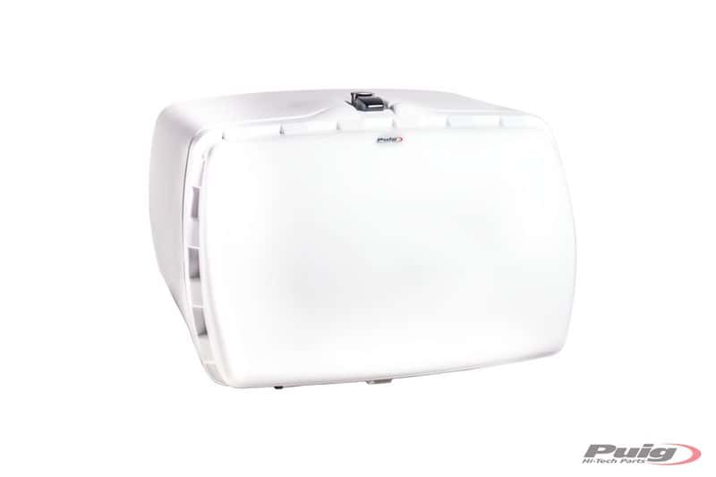 Universal Maxi Box top case 90 L with lock – white