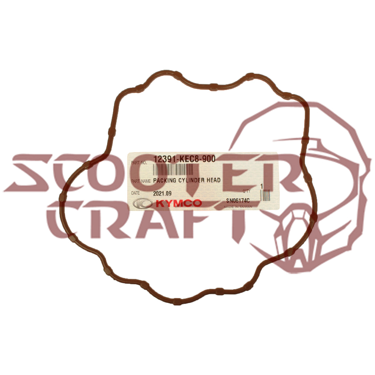 Valve cover gasket Kymco Hipster 125, Pulsar 125, Stryker 125, MXER 150, MXU 150, genuine