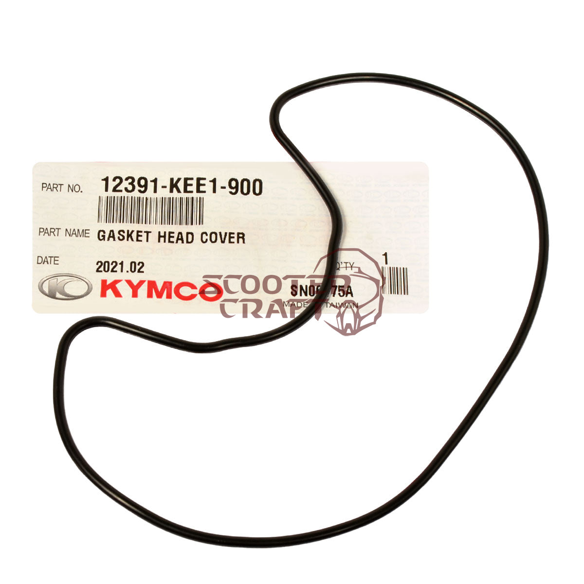 Head cover gasket Kymco Agility 50, Dink 50, Like 50, Sento 50, Super 8 50, Vitality 50, genuine
