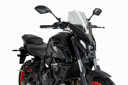 Windscreen for Yamaha MT-07 2021–2022 (Touring) light smoke