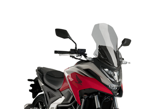 Touring screen for Honda NC750X 2021–2023 light smoke