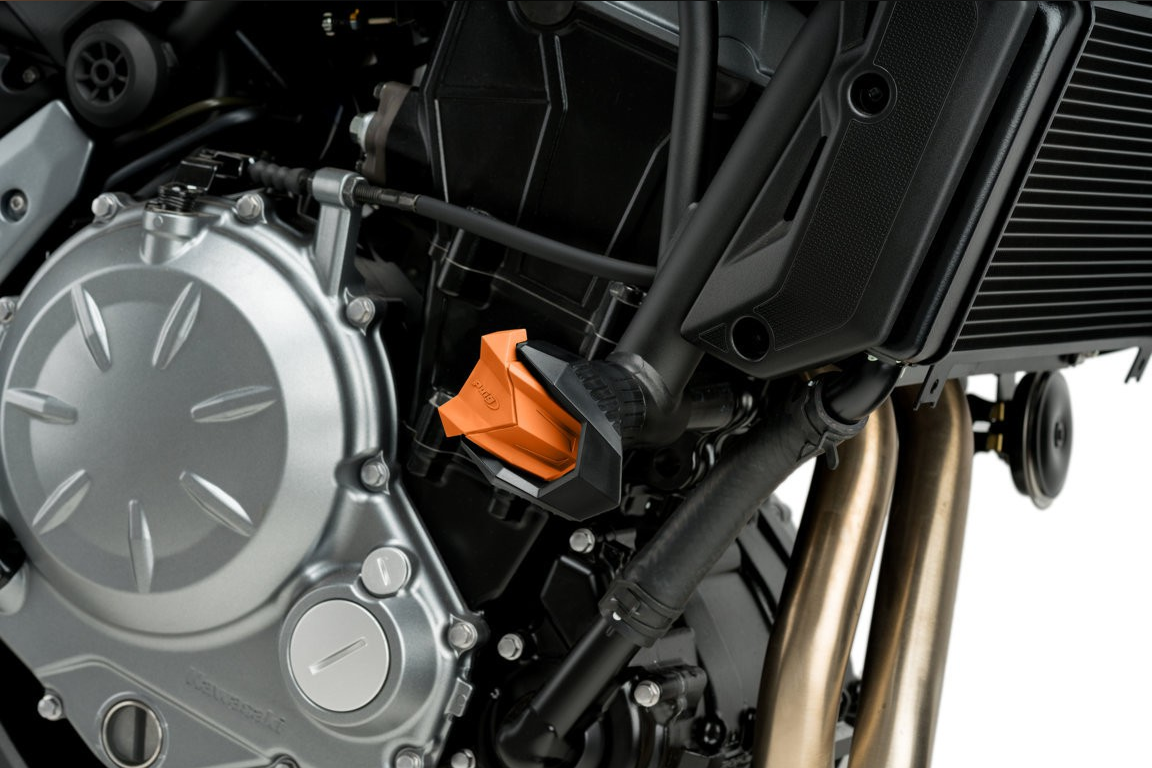 Spare parts – pair of rubber tips for R19 crash pads for Suzuki GSX-R750 2004–2005 orange