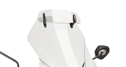 Adjustable deflector for screens and fairings 31×10 cm (drilled) clear