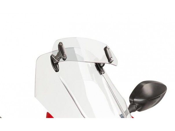 Adjustable deflector for screens and fairings 23×9 cm (drilled) clear