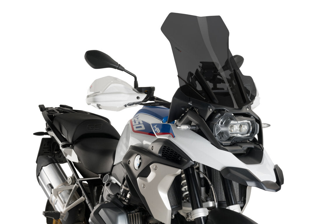 Touring screen for BMW R1200GS 2013–2018, R1250GS 2018–2023 dark smoke