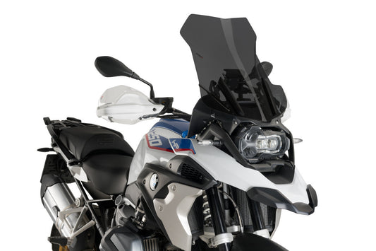 Touring screen for BMW R1200GS 2013–2018, R1250GS 2018–2023 dark smoke