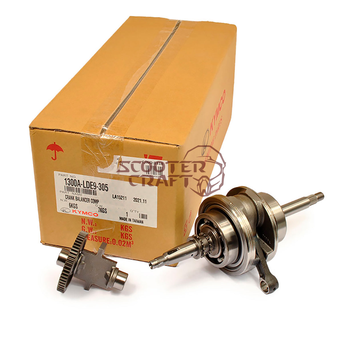 Crankshaft Kymco MXU 300 New T3b, genuine