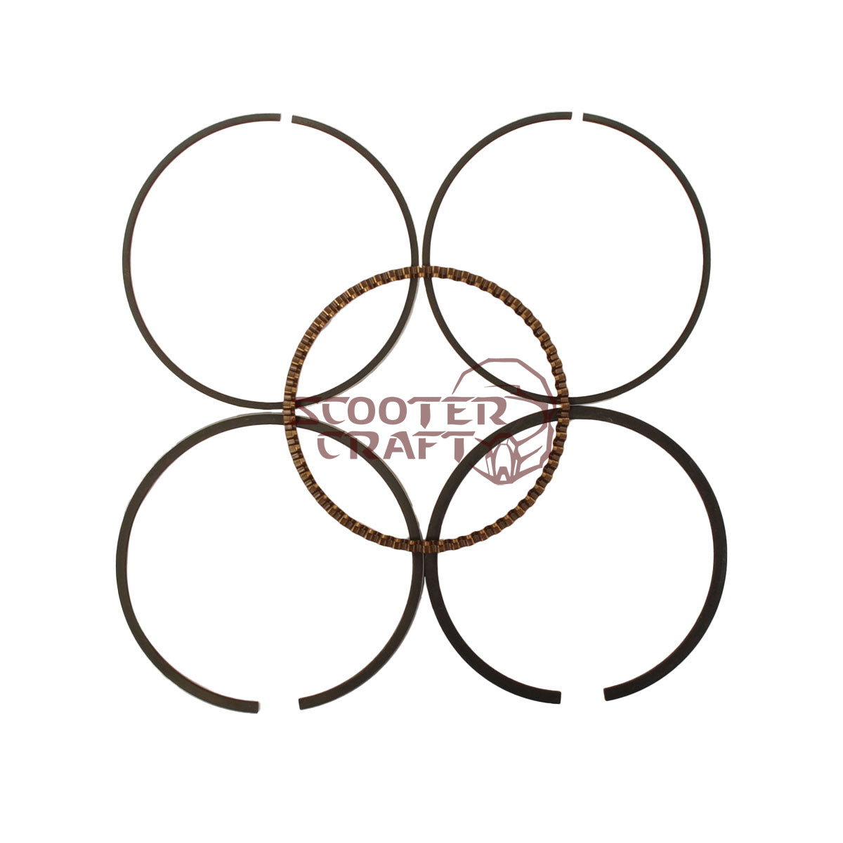 Piston rings Kymco MXER 150, MXU 150, genuine