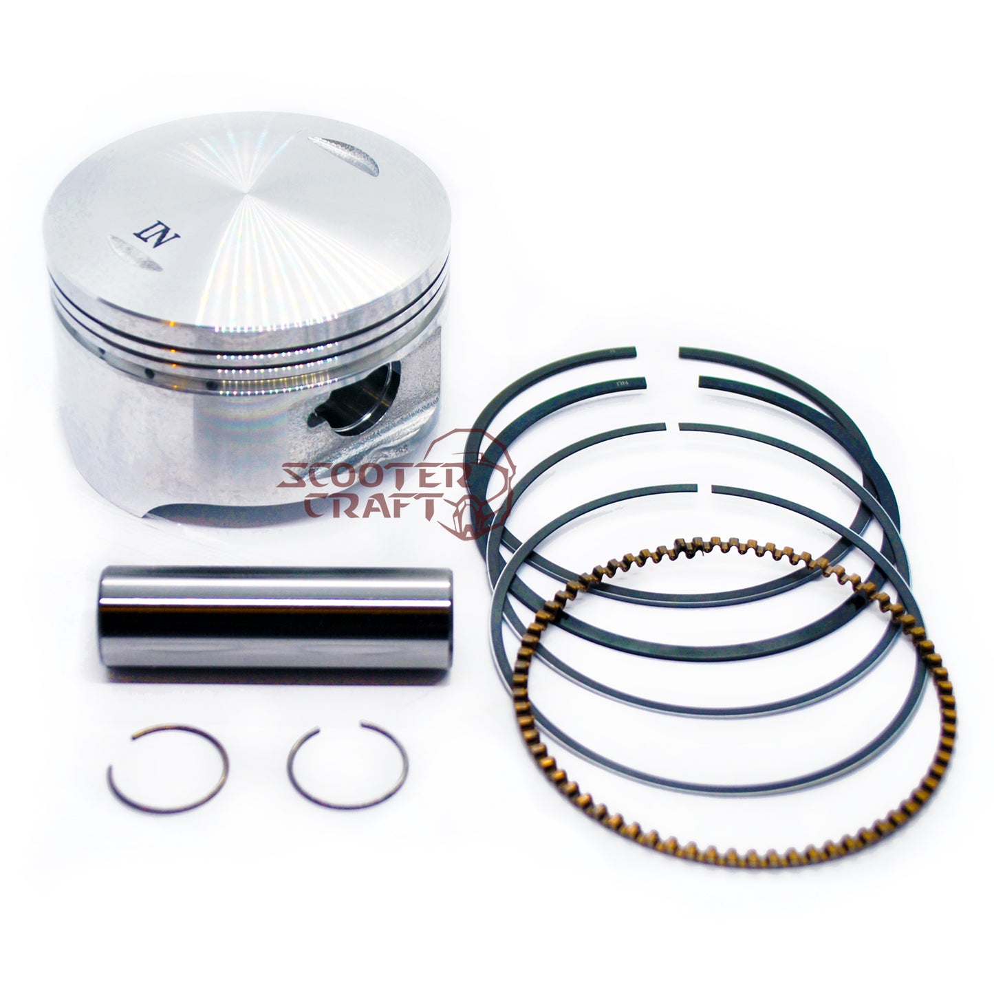 Piston kit 72,7 mm, Kymco Grand Dink 250, KXR 250, Maxxer 250, MXU 250, People 250, genuine