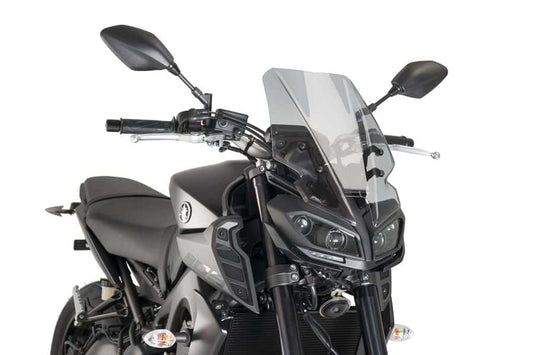 Windscreen for Yamaha MT-09 2017–2020 (Touring) light smoke