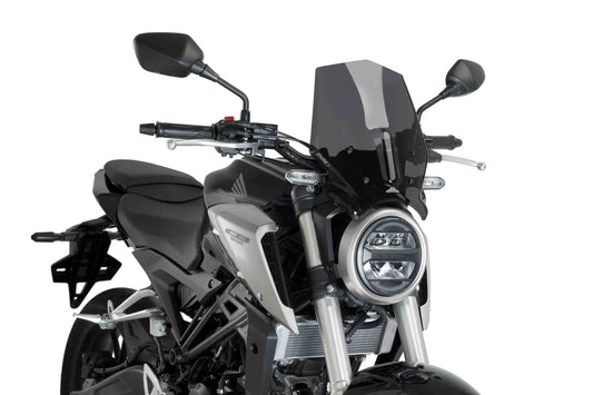 Windscreen for Honda CB125R,CB300R 2018–2022 dark smoke