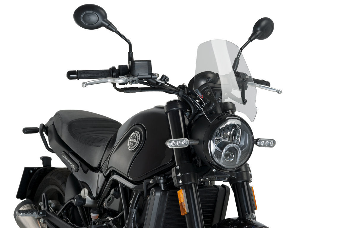 Windscreen for Benelli Leoncino 500 2016–2022 clear