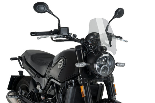 Windscreen for Benelli Leoncino 500 2016–2022 clear