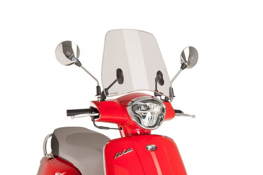 Windscreen for Kymco Like 50,125 2017–2020 (Urban) light smoke